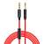 Кабель AUX HOCO UPA12 Jack 3.5mm (m)-Jack 3.5mm (m) 1.0м силикон красный