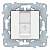SE Unica New Бел Панель лицевая RJ45 Keystone/Systimax