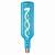 LED-SF21-5W/SOHO/E27/CW BLUE GLS77BL Лампа светодиодная SOHO. Синяя колба. Спиральный филамент. Карт
