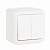 Legrand Quteo Белый Выключат 2-клавишный IP44 10А