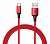 Магнитный кабель Micro-USB для Android 1.0м 2.4A ткань Красный