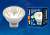 Лампа светодиодная Uniel GU4 3W 3000K прозрачная LED-MR11-3W/WW/GU4/220V GLZ21TR 