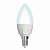 Лампа светодиодная диммируемая Uniel E14 7W 4000K матовая LED-C37 7W/4000K/E14/FR/DIM PLP01WH